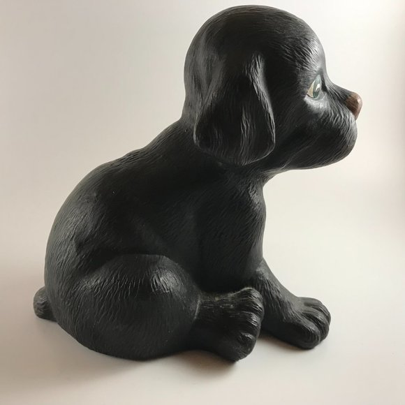 Vintage Pottery Decorative Sitting Puppy Dog Figurine - Picture 3 of 7